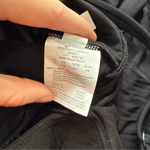 New! Magicsuit Black Celine Swim Dress Size 14 25075 - Picture 8 of 10